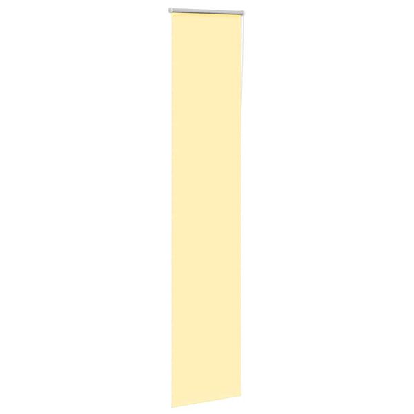 vidaXL Roller Blind Blackout Yellow 55x210 cm Fabric Width 50.7 cm Polyester