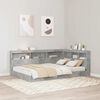 vidaXL Storage Headboard Concrete Grey 120 cm Engineered Wood