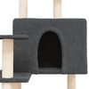 vidaXL Cat Tree with Sisal Scratching Posts Dark Grey 153 cm