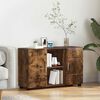 vidaXL Sideboard with Shelf FLORIN Smoked Oak 88.5 x 30.5 x 55.5 cm