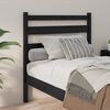 vidaXL Bed Headboard Black 106x4x100 cm Solid Wood Pine