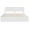 vidaXL Bed Frame with Drawer White 200 x 200 cm Engineer Wood