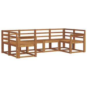 vidaXL Outdoor Sofa Set 6 pcs Natural Solid Acacia Wood