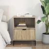 vidaXL Bedside Cabinet Sonoma oak 49 x 36 x 61 cm Engineered wood