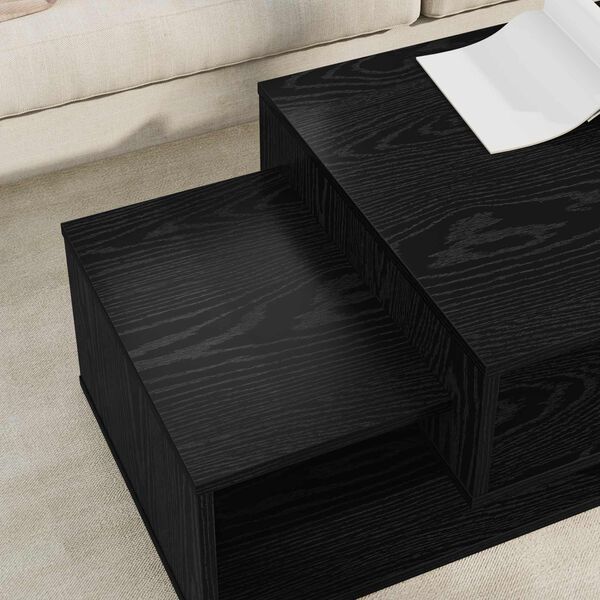 vidaXL Coffee Table Black Oak 105 x 50 x 32.5 cm Engineered Wood
