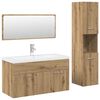 vidaXL 4 Piece Bathroom Furniture Set Artisan Oak Engineered Wood