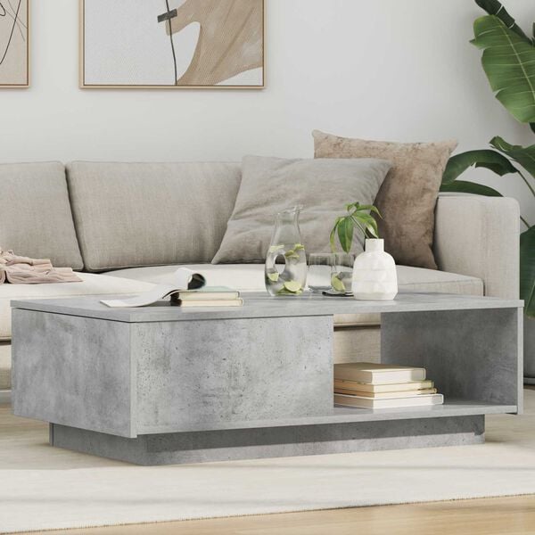 vidaXL Coffee Table Concrete Grey 95 x 55 x 31 cm Engineered Wood