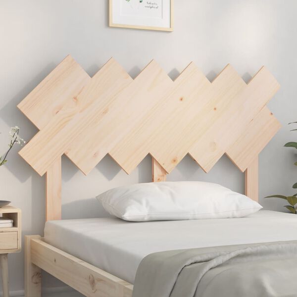 vidaXL Bed Headboard 122.5x3x80.5 cm Solid Wood Pine