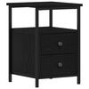 vidaXL Bedside Cabinets 2 pcs Black Oak 34x35.5x50 cm Engineered Wood