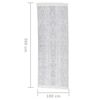 vidaXL Rug Light Grey 100x300 cm Cotton