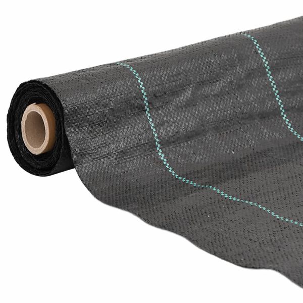vidaXL Weed Membrane Black 4x50 m PP