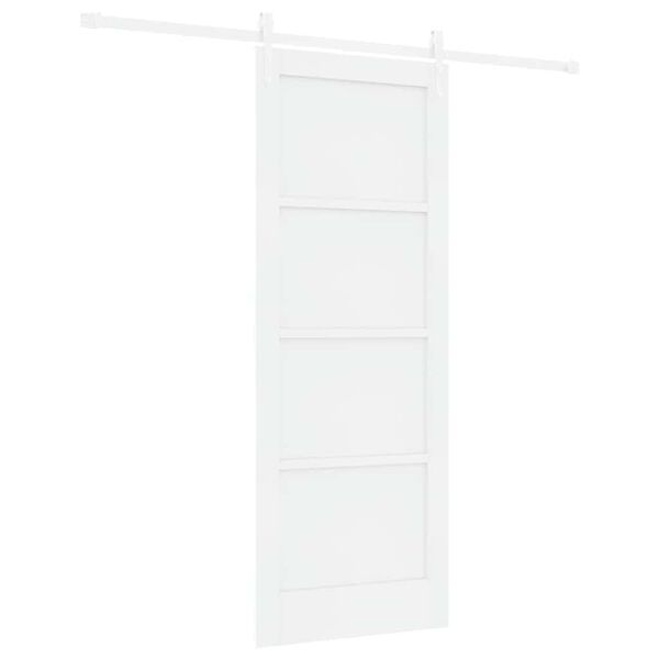vidaXL Sliding Door ORKDAL White 78 x 202 cm Solid Pine Wood
