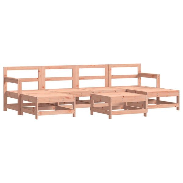 vidaXL 7 Piece Garden Lounge Set Solid Wood Douglas