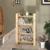 vidaXL Book Cabinet/Room Divider 80x35x125 cm Solid Wood Pine