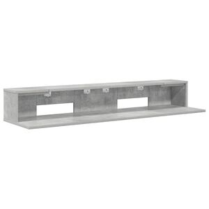 vidaXL Studio Desk Concrete Grey 152 x 36 x 19.5 cm Engineered Wood