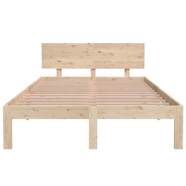 vidaXL Bed Frame without Mattress Solid Wood Pine 120x200cm