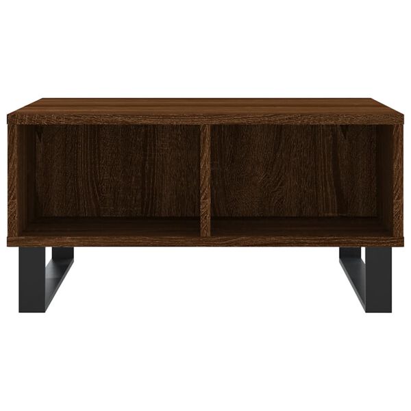 vidaXL Coffee Table Brown Oak 60x60x30 cm Engineered Wood