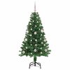vidaXL Artificial Christmas Tree with 150 LEDs with Stand Green 150 cm