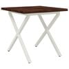 vidaXL Live Edge Dining Table 70 x 70 x 75 cm Solid Acacia Wood