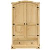 vidaXL Wardrobe "Corona" 101x52x170 cm Solid Wood Pine