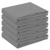 vidaXL Table Cloth 5 pcs Rectangular Light Grey 110 x 160 cm Polyester