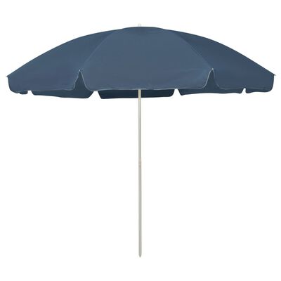 vidaXL Beach Umbrella Blue 300 cm