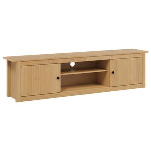vidaXL TV Rack HILL 158 x 40 x 39.5 cm Honey Brown Solid Pine Wood