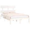 vidaXL Bed Frame without Mattress White 160x200 cm Solid Wood