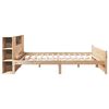 vidaXL Bookcase Bed without Mattress 200x200cm Solid Wood Pine