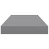 vidaXL Floating Wall Shelves 4 pcs Grey 50x23x3.8 cm MDF