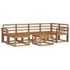 vidaXL Outdoor Sofa Set 7 pcs Natural Solid Acacia Wood