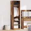 vidaXL Wardrobe with Shelf Old Wood 50 x 50 x 200 cm Engineered Wood
