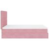 vidaXL Ottoman Bed with Mattresses Pink 140x190cm Velvet