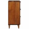 vidaXL Sideboard with Drawer Walnut 40 x 33 x 75 cm Solid Mango Wood