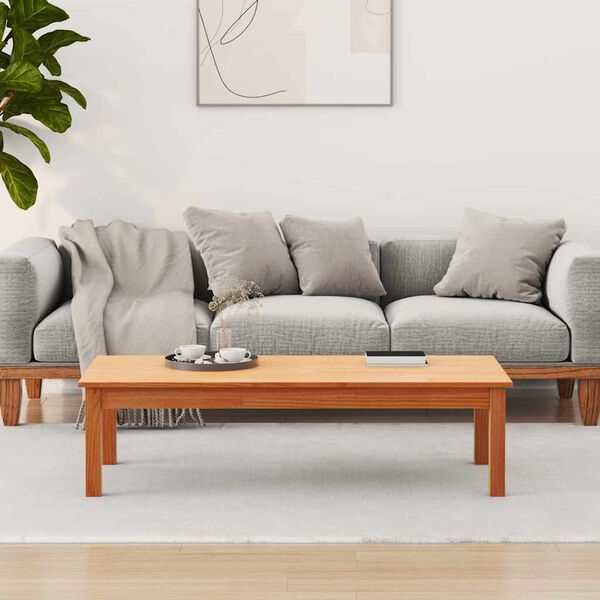vidaXL Coffee Table Max Brown 110 x 50 x 30 cm Solid Pine Wood