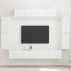 vidaXL TV Cabinet 8 pcs White