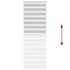 vidaXL Zebra Blind Light Grey 70x230 cm Fabric Width 65.9 cm Polyester