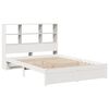 vidaXL Bookcase Bed without Mattress White 160x200cm Solid Wood Pine