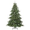 vidaXL Artificial Hinged Christmas Tree Green 240 cm PVC and Steel