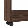 vidaXL Narrow Storage Trolley 3 Tier Brown Oak Engineered Wood