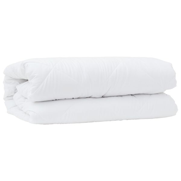 vidaXL Duvet Set with Pillow 2 pcs White Microfibre