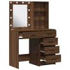 vidaXL Dressing Table 2 pcs Brown 50 x 41 x 135 cm Engineered wood