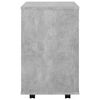 vidaXL Rolling Cabinet Concrete Grey 46x36x59 cm Engineered Wood