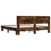 vidaXL Bed Frame without Mattress Smoked Oak 180x200 cm Super King