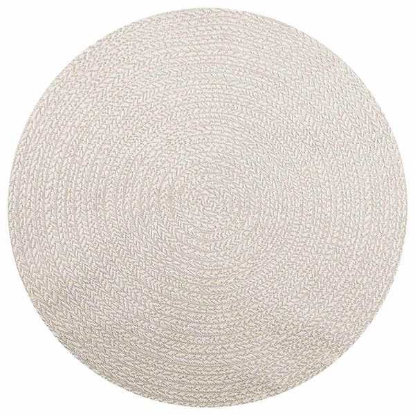 vidaXL Rug ZIZUR Cream &Oslash; 160 cm Jute Look Indoor and Outdoor