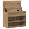 vidaXL Shoe Bench Artisan Oak 60x30x45 cm Engineered Wood