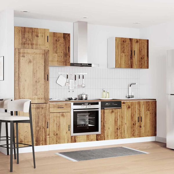 vidaXL 7 Piece Kitchen Cabinet Set Porto Old Wood Engineered Wood