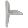 vidaXL Wall Shelf 4 pcs Concrete Grey 60x11.5x18 cm Engineered Wood