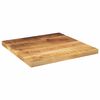 vidaXL Table Top 40x40x3.8 cm Square Solid Wood Rough Mango