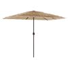 vidaXL Garden Parasol with Steel Pole Brown 300x200x250 cm